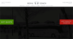 Desktop Screenshot of phoenixroyalcoach.com